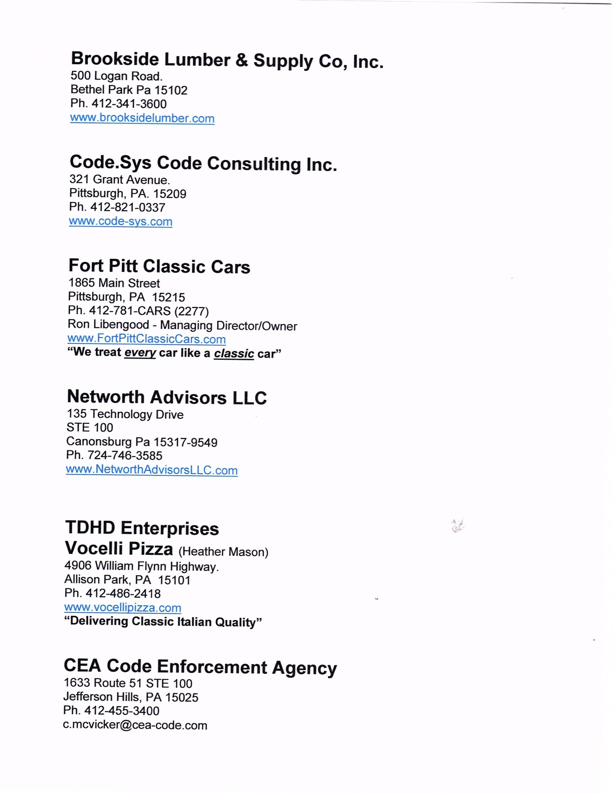 2022 Sponsors List Rev 080922